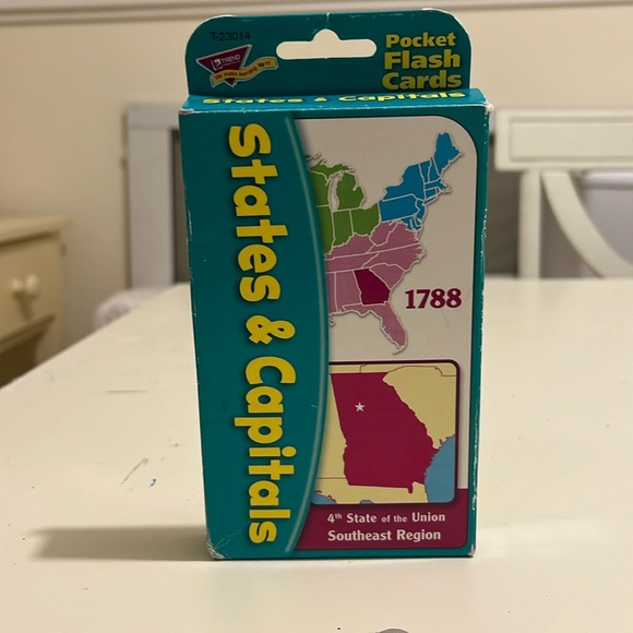 States and Capitals flash cards - Picture 1 of 2